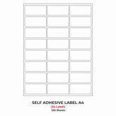 A4 (ST 24) Address Label (64mm x 34mm x 24) (Self Adhesive Label for Inkjet/Paper/Laser Printer)